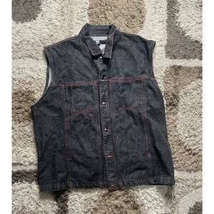 Marithé François Girbaud Denim Vest Men’s 3XL Rare Designer Vintage Streetwear